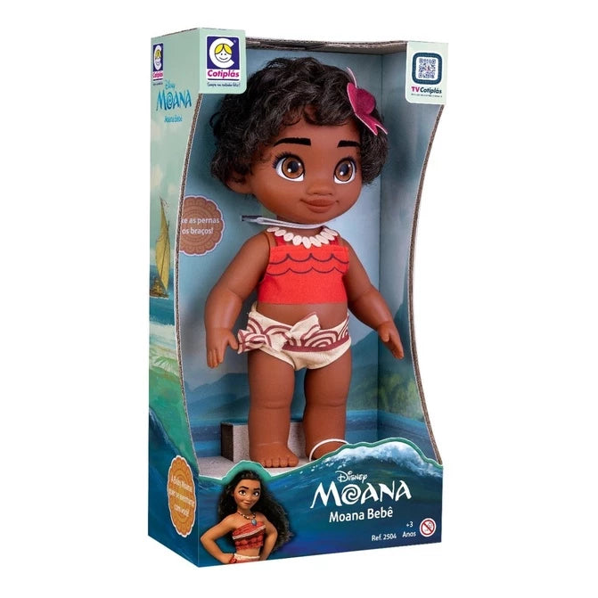 Boneca Princesa MOANA Baby Cotiplás 36cm