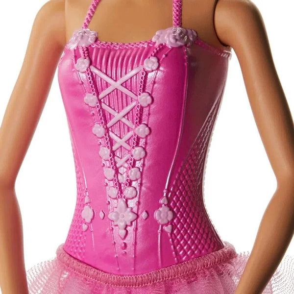 Boneca  Barbie Bailarina Loira -  Vestido Rosa