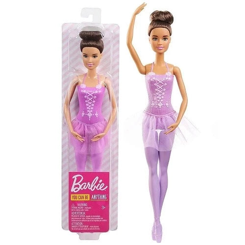 Boneca Barbie Bailarina Morena Vestido Lilás