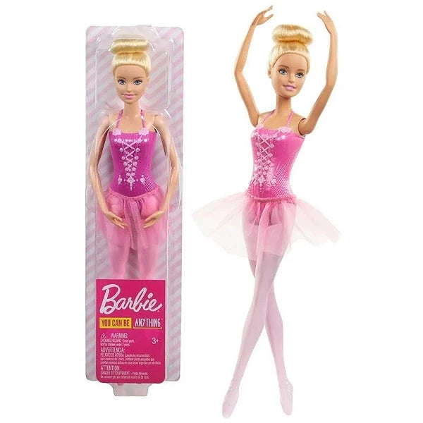 Boneca  Barbie Bailarina Loira -  Vestido Rosa